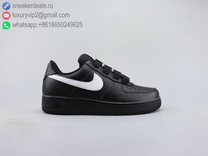 NIKE AIR FORCE 1 LOW '07 SE BLACK WHITE LEATHER MEN SKATE SHOES